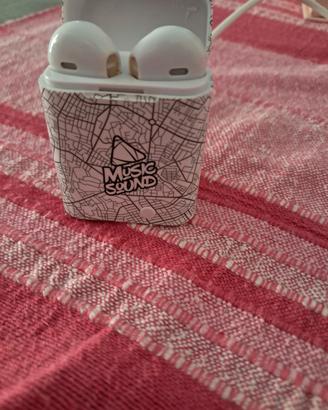 cofanetto cuffie wireless musica sound