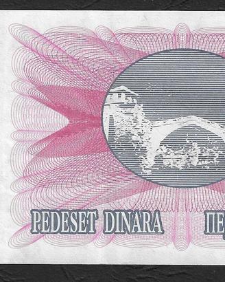 Bosnia Erzegovina - banconota circolata da 50 Dina