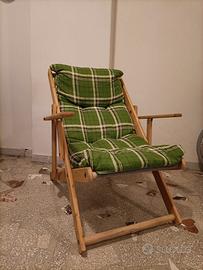 Poltrona in legno pieghevole 