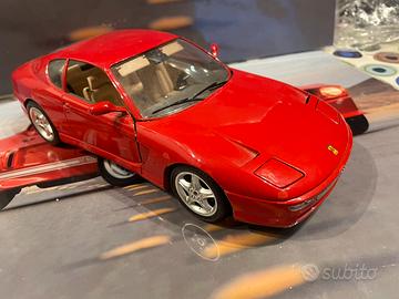 Modellino ferrari  456 burago scala 1/18