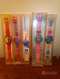 Lotto 5 Swatch Vintage anni '90 - RARI con scatola