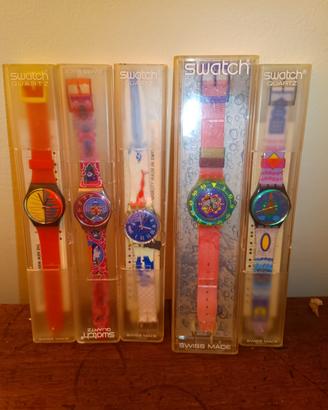 Lotto 5 Swatch Vintage anni '90 - RARI con scatola