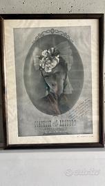 Quadro Contessa Azzurra bianco/nero con dedica