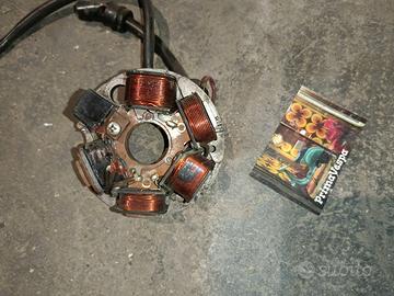 statore pk 125 4 fili + 4 pin vespa ducati energia