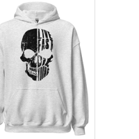 Felpa cappuccio skull cafe racer vintage custom