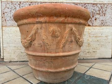 Vaso in terracotta rotondo