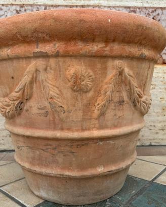 Vaso in terracotta rotondo