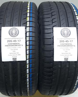 2 GOMME 205 45 17 CONTINENTAL A77066