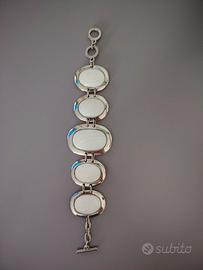 Bracciale argento e pietre bianche
