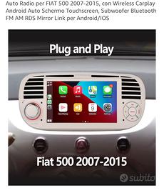 Auto Radio per FIAT 500 2007-2015