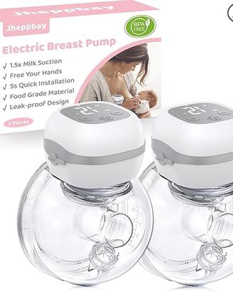 Jheppbay Tiralatte Elettrico Indossabile Portatile