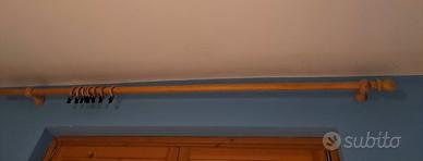 BASTONE PER TENDE IN LEGNO CHIARO