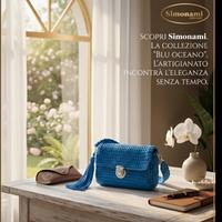 Borse fatte a mano all'uncinetto in cordino 