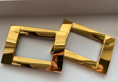 Placche Vimar originali effetto oro lucido - 11 pz