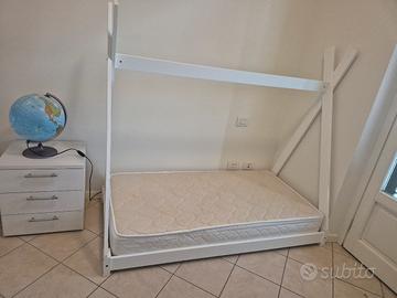 Letto Montessori a capanna/tepee + rete/materasso 