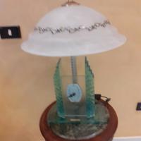 Tavolino orologio a lampada