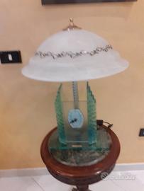 Tavolino orologio a lampada