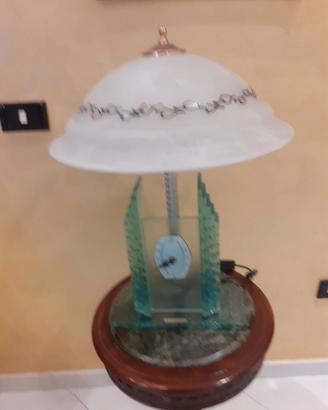 Tavolino orologio a lampada