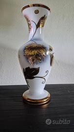 Vaso Cristallo di Boemia Vintage - Oro Zecchino