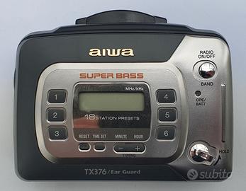 AIWA TX376 WALKMAN MANGIANASTRI RADIO AM/FM CUFFIE
