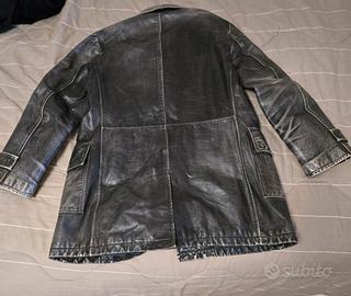 Giacca lunga uomo in pelle dolce & gabbana