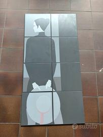 decoro "Donna con cappello"di A. DallaCosa,1985