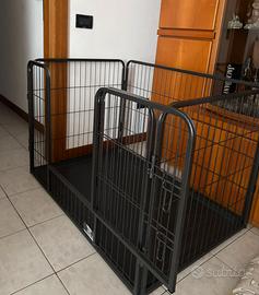 Recinto per cani e cuccioli in metallo