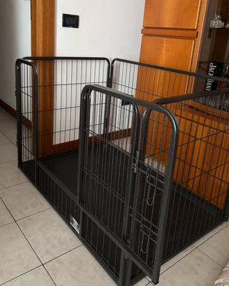 Recinto per cani e cuccioli in metallo