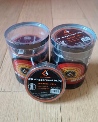Lotto 10 pezzi filo per resistenze SS Juggernaut