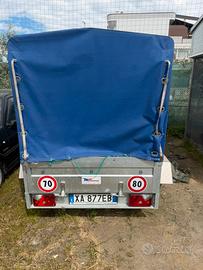 Rimorchio carrello bi-asse umbra rimorchi