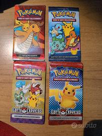 lotto 4 Bustine Pokemon MC Donald's 