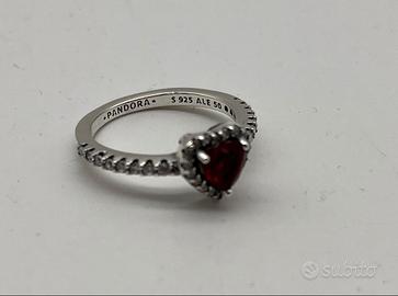 anelli pandora cuore  argento 925 