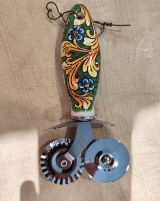 Taglia Pasta Bilama in ceramica e acciaio inox,