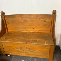 Cassapanca in legno massello