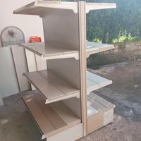 scaffali di metallo a gondola 