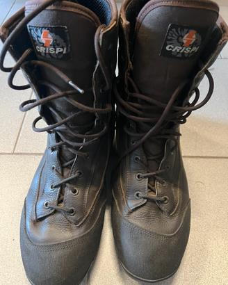 Stivaletti estivi Crispi leopard 45 marroni