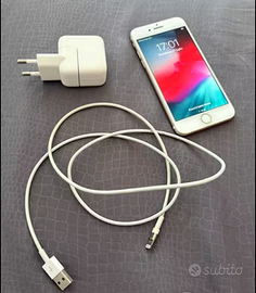 I-Phone 7 oro bianco 128 Gb con caricabatteria usb
