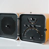 Brionvega TS502 Radio Cubo Gialla restaurata 