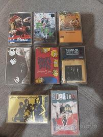 lotto 8 cassette rock punk litfiba lou reed guns