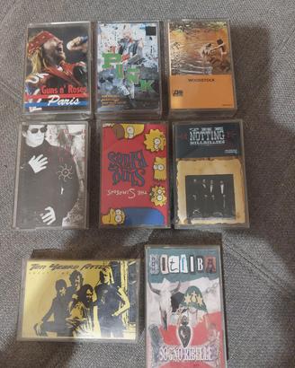 lotto 8 cassette rock punk litfiba lou reed guns