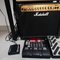 Amplificatore Marshall e Pedaliera Digitech