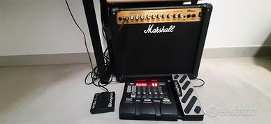 Amplificatore Marshall e Pedaliera Digitech