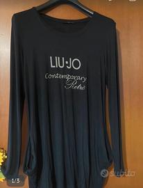 Maglia lunga con tasche donna