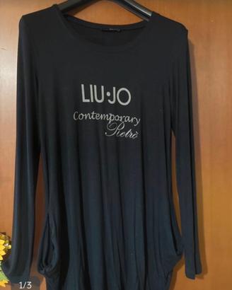 Maglia lunga con tasche donna