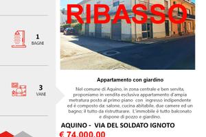 Quadrilocale con giardino