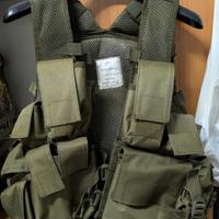 Gilet tattico softair tipo african verde