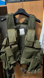 Gilet tattico softair tipo african verde