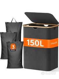 Cesto Portabiancheria Lifewit 150L 