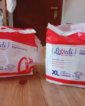 Pannolini a mitandina XL per cani