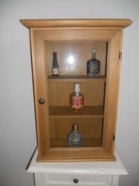 Mobiletto bacheca pensile in legno